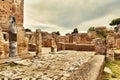 Archaeological Roman landscape in Ostia Antica - Rome