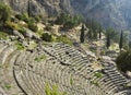 The archaeological ruins of Delphi in Greece Royalty Free Stock Photo