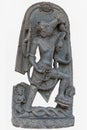 Archaeological sculpture of Varahavatara The Boar incarnation of Lord Vishnu from tenth century, Basalt, Surajkund, Nalanda,