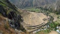 Archaeological site along Inca Trail, Peru Royalty Free Stock Photo