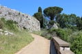 Archaeological site of the ancient city of Norba Latina Royalty Free Stock Photo