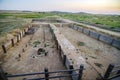 Archaeological site of the ancient fortified settlement of the Bronze Age Arkaim