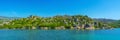 Panorama of Kekova Necropolis, Ucagiz, Turkey Royalty Free Stock Photo