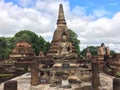 archaeological site Buddha statue in Thailand Royalty Free Stock Photo