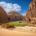 An archaeological site called also known as Al Hijr or is situated in the Sector of Al of the Al Madinah the