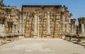 Archaeological site Capernaum, Sea of Galilee in Israel Royalty Free Stock Photo