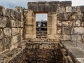 Archaeological site Capernaum, Sea of Galilee in Israel Royalty Free Stock Photo