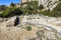 Archaeological site of Heraion near Lake Vouliagmenis Loutraki Greece