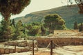 Archaeological site: Knossos Palace of king Minos, Crete, Greece Royalty Free Stock Photo