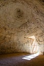 The archaeological site of Mycenae near the village of Mykines, with ancient tombs, giant walls and the famous lions gate. Royalty Free Stock Photo