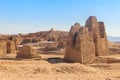 Archaeological site near the temple of Hatshepsut in Deir el-Bahri. Excavations of ancient Egypt on the West Bank of the Nile rive