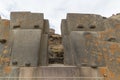 The archaeological site at Ollantaytambo, Inca city of Sacred Valley, major travel destination in Cusco region, Peru. Royalty Free Stock Photo