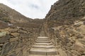 The archaeological site at Ollantaytambo, Inca city of Sacred Valley, major travel destination in Cusco region, Peru. Royalty Free Stock Photo
