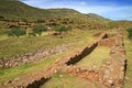 Archaeological site of Piquillacta, amazing Pre-Inca ancient ruins in the South Valley of Cusco, Peru Royalty Free Stock Photo