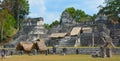 The archaeological site of the pre-Columbian Maya civilization in Tikal Royalty Free Stock Photo