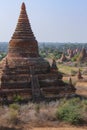 The Archaeological Zone - Bagan - Myanmar Royalty Free Stock Photo