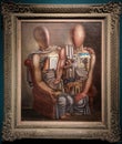 The Archaeologists, painting by Giorgio de Chirico Royalty Free Stock Photo