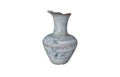 Unglazed stoneware jar from ancient kiln isolated on white background with clipping path.