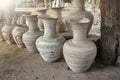 Unglazed stoneware jars from ancient kiln.