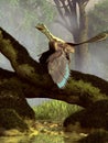 Archaeopteryx in a Forest