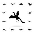 Archaeopteryx icon. Detailed set of dinosaur icons. Premium graphic design. One of the collection icons for websites, web design, Royalty Free Stock Photo