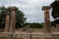 Archaia ancient Olympia temple of Hera Royalty Free Stock Photo