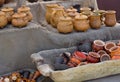 Archaic clay pots and mugs