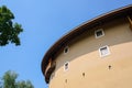 Archaised dwelling building in style of Fujian Tulou Royalty Free Stock Photo