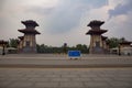 Archaize building - zhengzhou garden expo gate - han three que