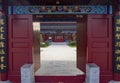 Archaize architecture - zhengzhou garden expo - Chinese han dynasty palace architecture Royalty Free Stock Photo