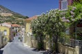 Archanes, Crete - Greece. View of Archanes village from the road that leads to the old town hall Royalty Free Stock Photo