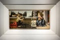 The Annunciation, painting by Leonardo da Vinci, Uffizi Gallery, Florence