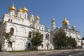 Archangel and Annunciation Cathedral, Kremlin, Moscow, Russia. Royalty Free Stock Photo