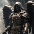 Archangel Azrael dark, cinematic painting art