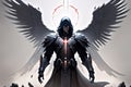 Archangel Azrael dark, cinematic painting art