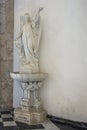 Archangel Chamuel bringis message of the cross, Cartagena cathedral, Colombia Royalty Free Stock Photo