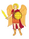 Archangel michael the arms of Kiev Royalty Free Stock Photo