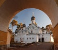 Archangel Michael Church in the museum estate Archangelskoye near Moscow Royalty Free Stock Photo