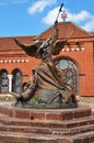 Archangel Michael statue, Minsk, Belarus Royalty Free Stock Photo