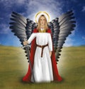 Archangel Michael who fights against all evil