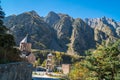 Archangel Monastery Complex located in the Dariali Gorge Royalty Free Stock Photo