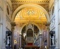 The Archbasilica of Saint John Lateran (Basilica di San Giovanni in Laterano). Rome, Italy Royalty Free Stock Photo