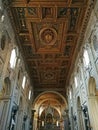 Archbasilica of Saint John Lateran. Taken in Rome/Italy, 11.02.2017 Royalty Free Stock Photo