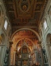 Archbasilica of Saint John Lateran. Taken in Rome/Italy, 11.02.2017 Royalty Free Stock Photo