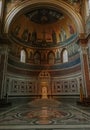 Archbasilica of Saint John Lateran. Taken in Rome/Italy, 11.02.2017 Royalty Free Stock Photo