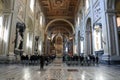 Archbasilica of St. John Lateran - San Giovanni in Laterano - interior, Rome, Italy Royalty Free Stock Photo