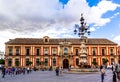 Archbishop Palace at Plaza Virgen de Los Reyes, Seville, Andalusia, Spain. Royalty Free Stock Photo