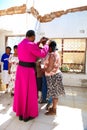 Archbishop Priest Praying for his congregation Royalty Free Stock Photo