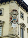 Archbishop's Coat of Arms in Archbishop's Palace. Florence, Italy Royalty Free Stock Photo