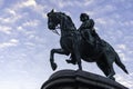 Archduke Albrecht, Duke of Teschen equestrian statue in front of Albertina Museum Vienna, Austria Royalty Free Stock Photo